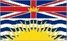 0.91 METERS METERS 1.52 X BRITISH COLUMBIA CANADA DOPPELT GENÄHT MIT FLAGGE