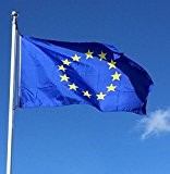1,5m x 0,9 m (60 zoll x 36 Zoll) Europäische Union FLAGGE EU Europa Euro Blau Star Flagge