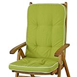 1 Auflage für Hochlehner Sessel Sun Garden Tomiro 50077-211 grün weiß