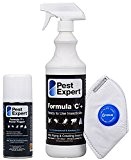 1 x Mottenkiller -Spray Formel 'C'& 1 x Nebler Formel "P" für Kleidermotten von Pest Expert