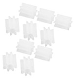10 Stück weiße Kunststoff-8 Zähne 2mm Welle Dia DIY RC-Spielzeug-Modell Gears