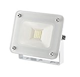 10 W LED Fluter weiß kompakt Flutlicht Außenstrahler Außenleuchte weißes Gehäuse 230V slim 1254