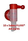10 x FLUXX® Auslaufhahn DIN 45 AH 23/45 für 2-10 L Kanister Kanisterhahn Dosierhilfe Sabeu