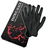 100 Einmalhandschuhe puderfrei Nitrilhandschuhe Einweghandschuhe Sicherheitshandschuhe Schutzhandschuhe Handschuhe Gr. S-XL (M)