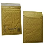 100 Large J/6 Size Mail Lite Gold Padded Envelopes Mailers - Peel + Seal Bubble Bags - 300 x 440mm ...