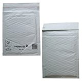 100 Large J/6 Size Mail Lite White Padded Envelopes Mailers - Peel + Seal Bubble Bags - 300 x 440mm ...