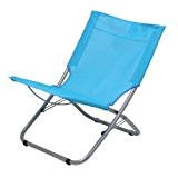 10T Sunchair - Mobiler Camping-Stuhl Strandstuhl faltbar Textilene hellblau 2700g leicht