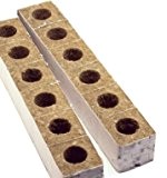 12 Blöcke, 10 cm, Rockwool-blocks für Hydrokultur-system, Bohrungen für das Inverkehrbringen von Quelltabletten