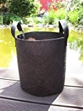 12 Liter - ø25 x 25cm Pflanzsack mit Henkeln Pflanztasche Töpfe Grow Bag Plant Pot Hochbeet