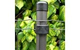 15 Meter Gartenzaun Komplettset Fix-Clip® Pro zum Einbetonieren (Schnellbauzaun), Höhe 120cm, Farbe anthrazit