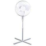 16 (40cm) Cool Breeze Air Blow Fan - Portable 16 inch Pedestal Static & Wide Angle Oscillating Cooling Electric Fan ...