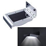 16 LED Solar Security Light JLTPH LED Solar Power Outdoor Lampe PIR Motion Sensor Sicherheit Licht Wasserdicht für Terrasse, Deck, ...