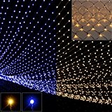 160 LED's Lichternetz Lichterkette Weihnachtsbeleuchtung Weihnachtsdeko Partybeleuchtung Stimmungslichter innen und außen