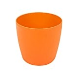 2,2 L Blumentopf Blumenkübel orange rund Kunststoff 160x148 mm Matt Lobelia