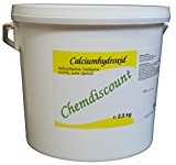 2,5kg Calciumhydroxid Ca(OH)2, techn., Edelkalkhydrat, gelöschter Kalk, versandkostenfrei!