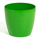 2 Liter Blumentopf Übertopf Coubi Serie grün ø 150 mm Glanz PP Kunststoff