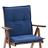 2 Niederlehner Sessel Auflagen Rio 50318-110 in uni blau 98 x 49 x 6 cm