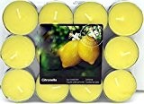 24 Citronella Duftlichter Zitrone Teelichter Outdoor Brenndauer Ca. 4h Anti Mücken Kerzen Auch Für Den Garten