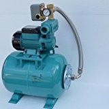 24 Liter Hauswasserwerk Pumpe WZ750 750Watt 7,8bar Fördermenge: 2880l/h + Druckschalter + Manometer + Rückschlagventil.