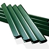 24 Stück PVC - Sichtschutzstreifen Klemmschienen - moosgrün