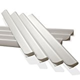 24 Stück PVC - Sichtschutzstreifen Klemmschienen - weiß