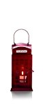 24cm Red Telephone Box Hanging Lantern - Kerzenhalter - Indoor / Outdoor-Dekor