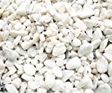 25 KG Zierkies Marmorkies gebrochen Marmor Splitt Carrara - Weiß Körnung 9-12 mm