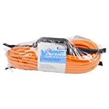 25 Metre 13 Amp Orange Outdoor Extension Cable on 'H' Frame with 2 Gang Rubberised Socket