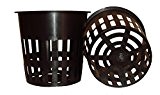 25 pack - 10.2 cm Round HEAVY DUTY Net Cups Pots WIDE LIP Design - Orchids • Aquaponics • Aquaculture ...