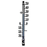 27 cm Metall Außen - Garten / Balkon Thermometer Analog . Gartenthermometer schwarz Quecksilberfrei