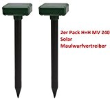 2er Pack Solar Maulwurfvertreiber H+H MV 240