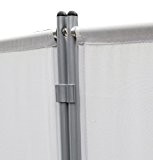 2er SET Verlindungsclips 20mm Durchmesser für Paravent Trennwand Stoff Grau