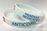 2x PRADAXA Arzneimittel Antikoagulans Anticoagulant Medicated Medical Alert Armband WRISTBAND