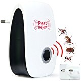 2x Ultraschall Schädlingsbekämpfer Mäusevertreiber Universalschutz, für alle Arten von Insekten und Nagetieren, Haustierfreundlich (2 PCS)