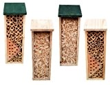 3 er Set Insektenhotel Nistplatz Insektenhaus Insekten Haus Holz in verschiedenen Ausführungen