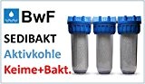 3 Filteranlage Wasserfilter Trinkwasserfilter SEDIBAKT Osmose Keimfilter Bakterienfilter Reisefilter Filterkartusche Filterpatrone