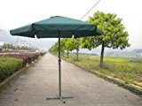 3 meter Sonnenschirm mit Kurbel grün