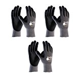 3 Pack 34-874 MaxiFlex Ultimate Nitrile Grip Work Gloves Sizes S-XL (Large) by ATG