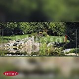 3 Stk. Bellissa Teichschutzzaun Ambiente L116 x H80 cm, inkl. 4 Pfostenanker je Zaunelement, ohne Schnörkel, ANTHRAZIT, Spielplatzbegrenzung, Gartenabgrenzung, Terrassenbegrenzung, ...