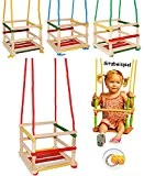 3 Stück _ Kinderschaukeln / Schaukel aus Holz - Gitterschaukeln - mitwachsend & verstellbar - leichter Einstieg ! - Babyschaukel ...