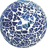 3 Stück Mosaik Kugeln blau / türkis. Durchmesser 8cm. 3 Stück