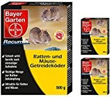 3 x 500 g Bayer Racumin Ratten & Mäuse Getreideköder