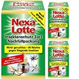 3 x Nexa Lotte Nachfüllpackung für Insektenschutz 3 in 1, Mückenabwehr