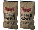 30kg Restaurantholzkohle - Steakhousekohle in Profi-Qualität - Gastronomie-Holzkohle