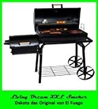 32kg - PROFI XXL Smoker, BBQ Grillwagen, Holzkohle Grill, Profi - Qualität, Grillfläche 66x41cm