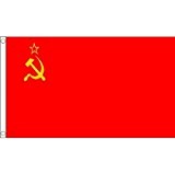 3ft x 2ft (90x 60cm) UdSSR Russland Russische Hammer Sichel Sowjetunion 100% Polyester Material Flagge Banner Ideal für Pub Club ...