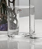 3x Glasvase CYLI Glas Vase Tischvase Blumenvase Zylinder 10 cm