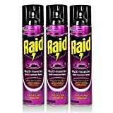 3x Raid Multi Insekten-Spray Frischer Duft 400 ml - Wirkt sicher und schnell