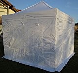 3x3m ALU Profi Faltzelt Marktzelt Marktstand Tent 40mm QUAD Metallgelenken und FEUERHEMMENDEN PLANEN von AS-S