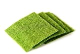 4 PCS grün Miniatur 15 * 15 cm Kunstpflanze künstliches Moos Rasen DIY Fake Faux Gras Rasen für Zuhause Garten Micro Landschaft Dekoration ...